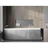 Mexen X-Wall-NR zapustená polica bez obruby 90 x 30 cm, inox - 1911903010