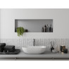 Mexen X-Wall-NR nástenná polica bez lemu 90 x 30 cm, inox - 1911903010