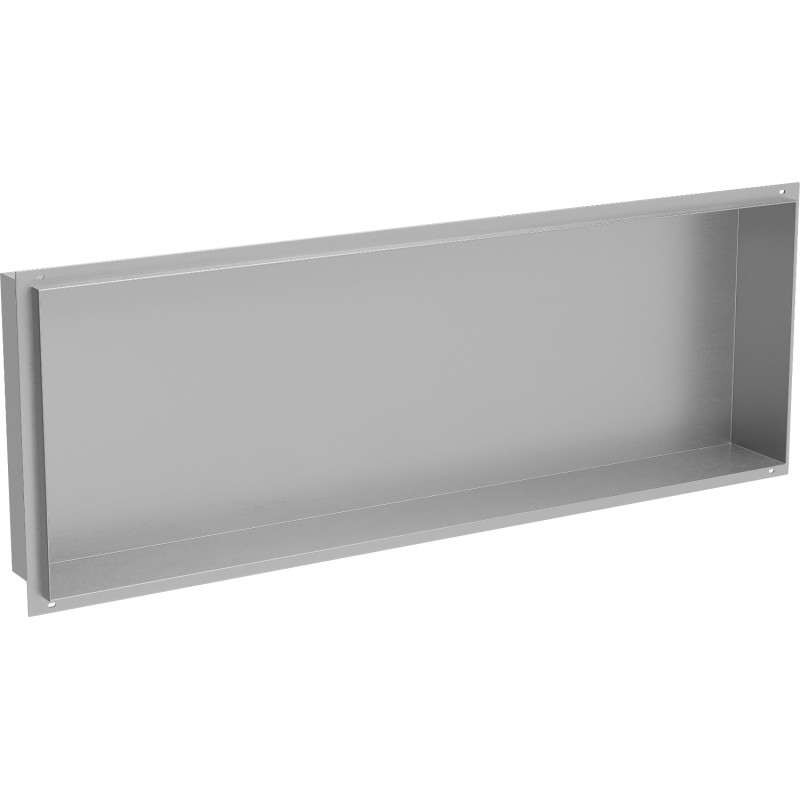 Mexen X-Wall-NR nástenná polica bez okraja 90 x 30 cm, inox - 1911903010