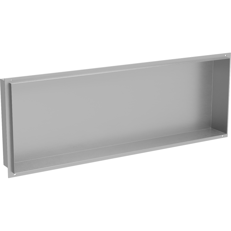 Mexen X-Wall-NR výklenková polica bez príruby 90 x 30 cm, inox - 1911903010