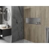 Mexen X-Wall-NR zapustená polica bez obruby 90 x 30 cm, inox - 1911903010