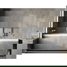 Mexen X-Wall-NR zapustená polica bez obruby s poličkou 90 x 30 cm, inox - 1911903010S