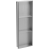 Mexen X-Wall-NR vstavaná polica bez lemu s policou 90 x 30 cm, inox - 1911903010S