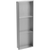 Mexen X-Wall-NR zapustená polica bez obruby s poličkou 90 x 30 cm, inox - 1911903010S