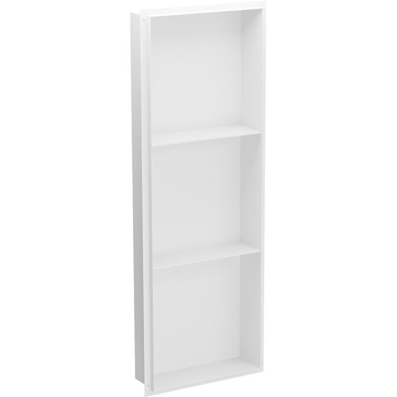 Mexen X-Wall-NR vstavaná polička bez obruby s policou 90 x 30 cm, biela - 1921903010S
