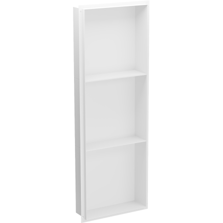 Mexen X-Wall-NR vstavaná polička bez obruby s policou 90 x 30 cm, biela - 1921903010S