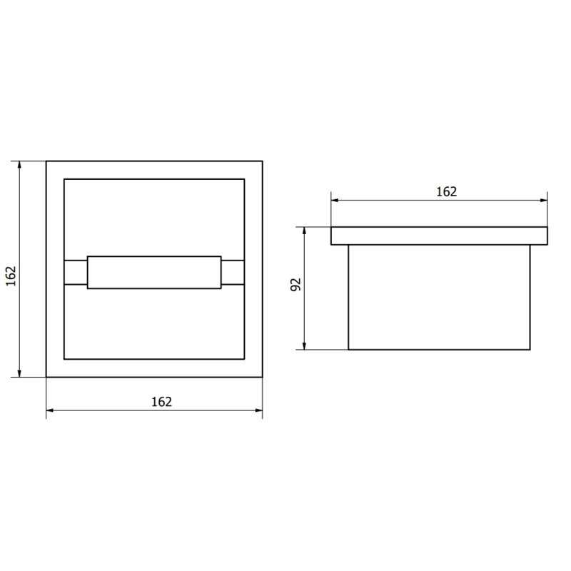 Mexen X-Wall-P držiak na toaletný papier, biely - 1923