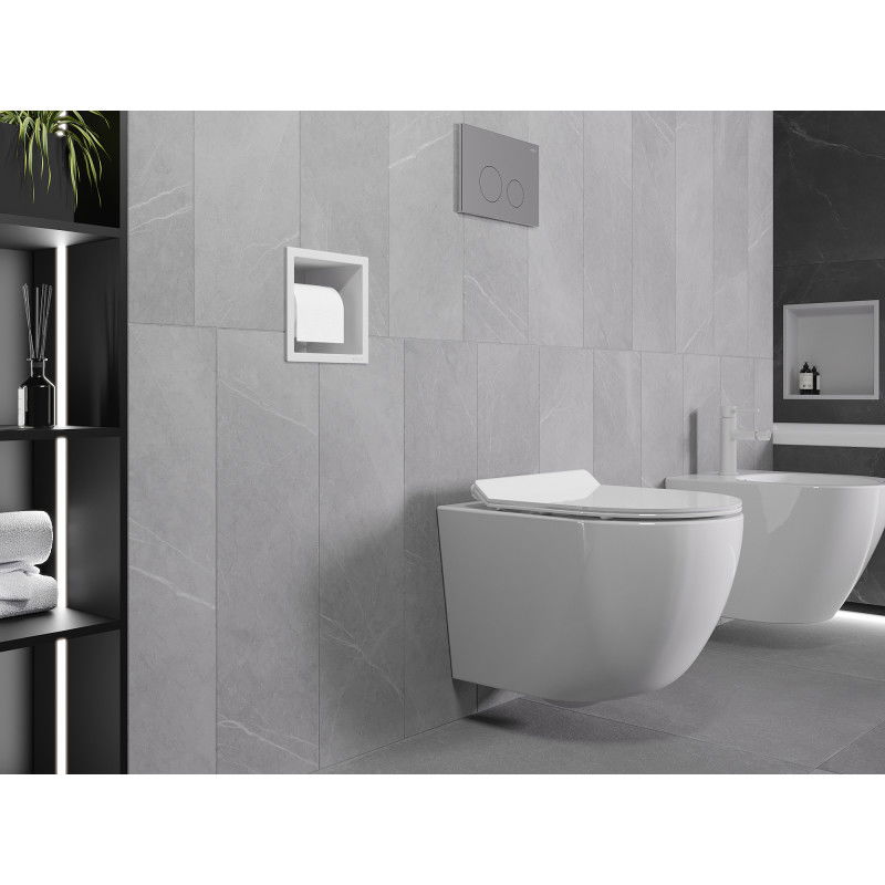 Mexen X-Wall-P držiak na toaletný papier, biely - 1923