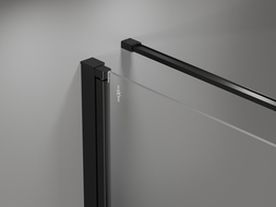 Mexen Mist-F skladacia sprchová kabína pravá 90 x 70 cm, čierna mriežka, čierna - 8A6T-090-070-70-77-P