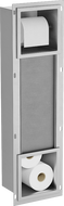 Mexen X-Wall-BP držiak toaletného papiera so zásobníkom, inox - 1914