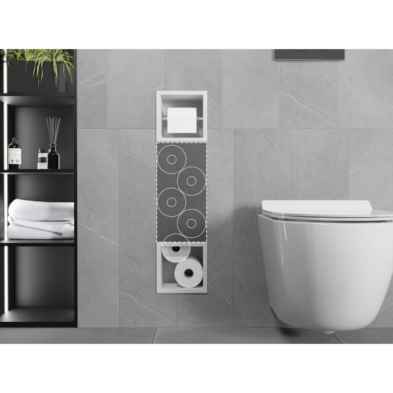 Mexen X-Wall-BP držiak na toaletný papier s úložným priestorom, biely - 1924