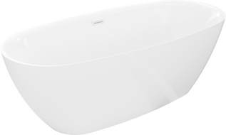 Mexen Luvo Slim voľne stojaca vaňa 170 x 75 cm, biela, prepad biely - 52801707500-20