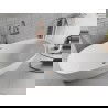 Mexen Luvo Slim voľne stojaca vaňa 170 x 75 cm, biela, prepad brúsená meď - 52801707500-65