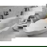 Mexen Luvo Slim voľne stojaca vaňa 170 x 75 cm, biela, prepad čierny - 52801707500-70