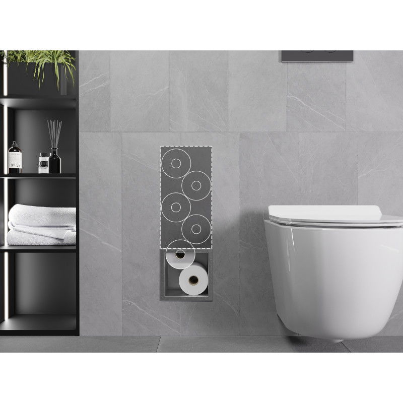 Mexen X-Wall-B zásobník na toaletný papier, inox - 1915