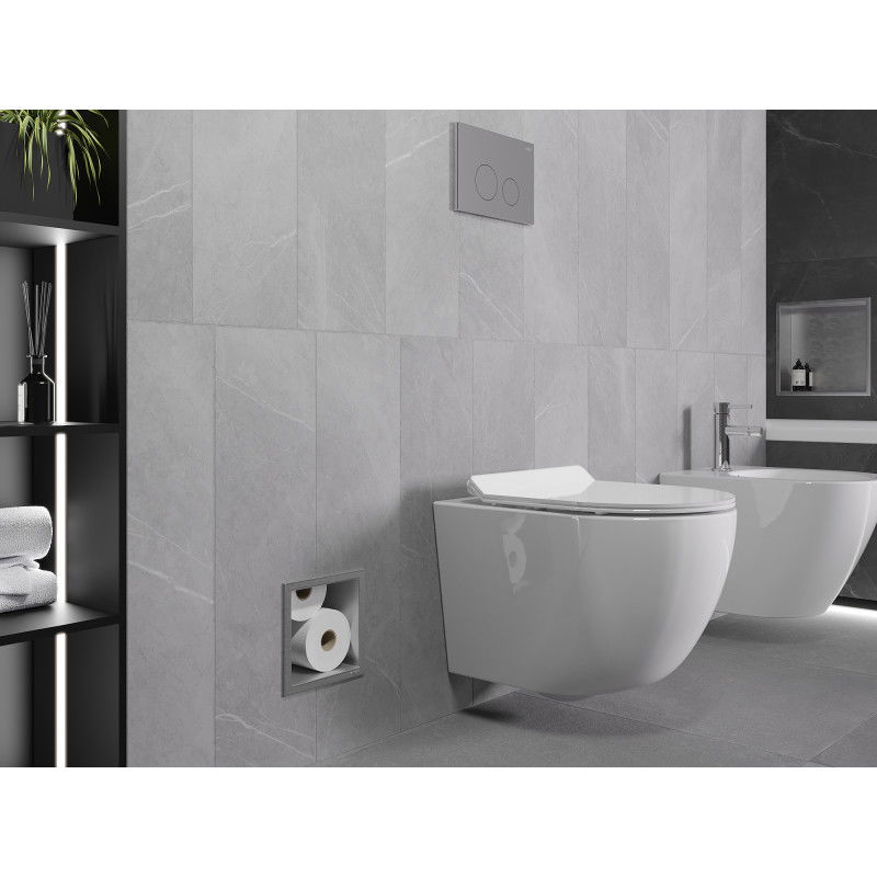 Mexen X-Wall-B zásobník na toaletný papier, inox - 1915