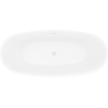 Mexen Luvo Slim voľne stojaca vaňa 170 x 75 cm, bielo/čierna, biely preliv - 52801707575-20