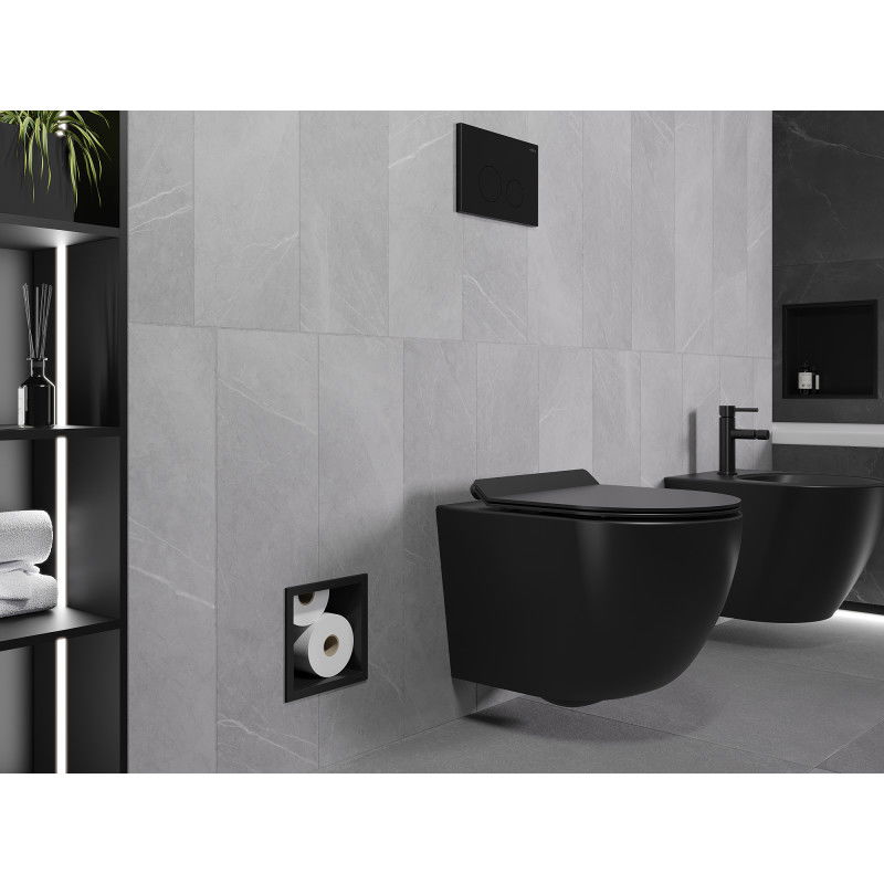 Mexen X-Wall-B zásobník na toaletný papier, čierny - 1975