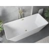 Mexen Velo Slim voľne stojaca vaňa 170 x 75 cm, biela, prepad zlatý - 52811707500-50