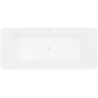 Mexen Velo Slim voľne stojaca vaňa 170 x 75 cm, biela/čierna, biely prepad - 52811707575-20
