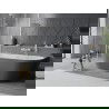 Mexen Oval Slim voľne stojaca pri stene vaňa 170 x 80 cm, biela/sivá, prepad biely - 52661708062-20
