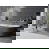 Mexen Oval Slim vaňa voľne stojaca pri stene 170 x 80 cm, biela/šedá, odtok zlatý - 52661708062-50