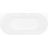 Mexen Oval Slim voľne stojaca vaňa pri stene 170 x 80 cm, biela/čierna, biely prepad - 52661708075-20