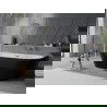 Mexen Oval Slim voľne stojaca pri stene 170 x 80 cm, biela/čierna, preliv zlatý - 52661708075-50