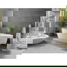 Mexen Olea samostatne stojaca vaňa vzor 170 x 80 cm, biela, prepad chróm - 52821708000-01