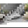 Mexen Olea voľne stojaca vaňa vzor 170 x 80 cm, biela, biely preliv - 52821708000-20