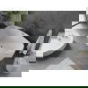 Mexen Olea samostatne stojaca vaňa vzor 170 x 80 cm, biela, prepad gun gray kartáčovaný - 52821708000-66