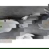 Mexen Olea voľne stojaca vaňa vzor 170 x 80 cm, biela/čierna, prepad čierny - 52821708075-70