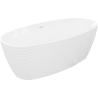 Mexen Lira samostatne stojaca vaňa vzor 170 x 80 cm, biela, prepad biely - 52831708000-20