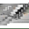 Mexen Nila voľne stojaca ryhovaná vaňa 170 x 75 cm, biela, prepad chróm - 52841708000-01