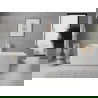 Mexen Nila voľne stojaca ryhovaná vaňa 170 x 75 cm, biela, biely prepad - 52841708000-20
