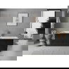Mexen Nila voľne stojaca vaňa ryhovaná 170 x 75 cm, biela/čierna, prepad chróm - 52841708075-01