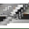 Mexen Nila voľne stojaca ryhovaná vaňa 170 x 75 cm, biela/čierna, prepad brúsený nikel - 52841708075-97