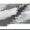Mexen Tava voľne stojaca ryhovaná vaňa 170 x 75 cm, biela, prepad chróm - 52851707500-01