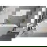 Mexen Tava voľne stojaca ryhovaná vaňa 170 x 75 cm, biela, zlatý kartáčovaný prepad - 52851707500-55