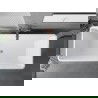 Mexen Tava voľne stojaca ryhovaná vaňa 170 x 75 cm, biela, prepad brúsená meď - 52851707500-65