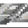 Mexen Tava voľne stojaca vaňa ryhovaná 170 x 75 cm, biela, prepad gun metal - 52851707500-95