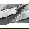 Mexen Tava voľne stojaca ryhovaná vaňa 170 x 75 cm, biela/čierna, prepad chróm - 52851707575-01