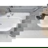 Mexen Yara voľne stojaca ryhovaná vaňa 170 x 75 cm, biela, prepad chróm - 52861707500-01