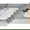 Mexen Yara voľne stojaca ryhovaná vaňa 170 x 75 cm, biela, prepad brúsená meď - 52861707500-65