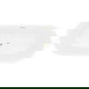 Mexen Yara voľne stojaca ryhovaná vaňa 170 x 75 cm, biela/čierna, zlatý kartáčovaný prepad - 52861707575-55