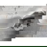 Mexen Oris voľne stojaca pripúšťacia ryhovaná 150 x 75 cm, biela, prepad biely - 52871507500-20