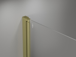Mexen Mist-B sprchové dveře výklopné 60 cm, transparentní, zlaté kartáčové - 8A2-060-000-55-00