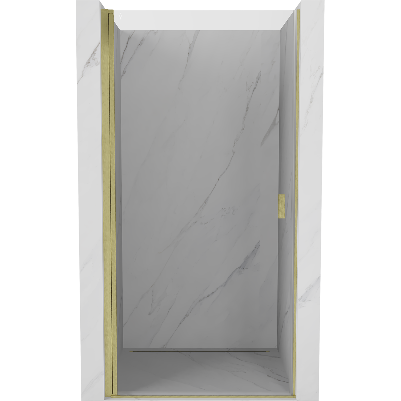 Mexen Mist-B otáčavé sprchové dvere 65 cm, transparentné, zlaté kartáčované - 8A2-065-000-55-00