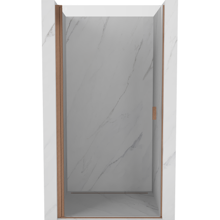 Mexen Mist-B sprchové dvere otváracie 60 cm, transparentné, brúsená meď - 8A2-060-000-65-00