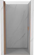 Mexen Mist-B sprchové dvere otváracie 85 cm, priehľadné, brúsená meď - 8A2-085-000-65-00